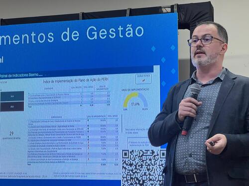 Marcelo da Fonseca abordou aspectos do Plano Estadual de Recursos Hídricos, dos Planos Diretores e do enquadramento das águas