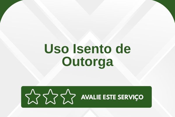 Uso Isento de Outorga